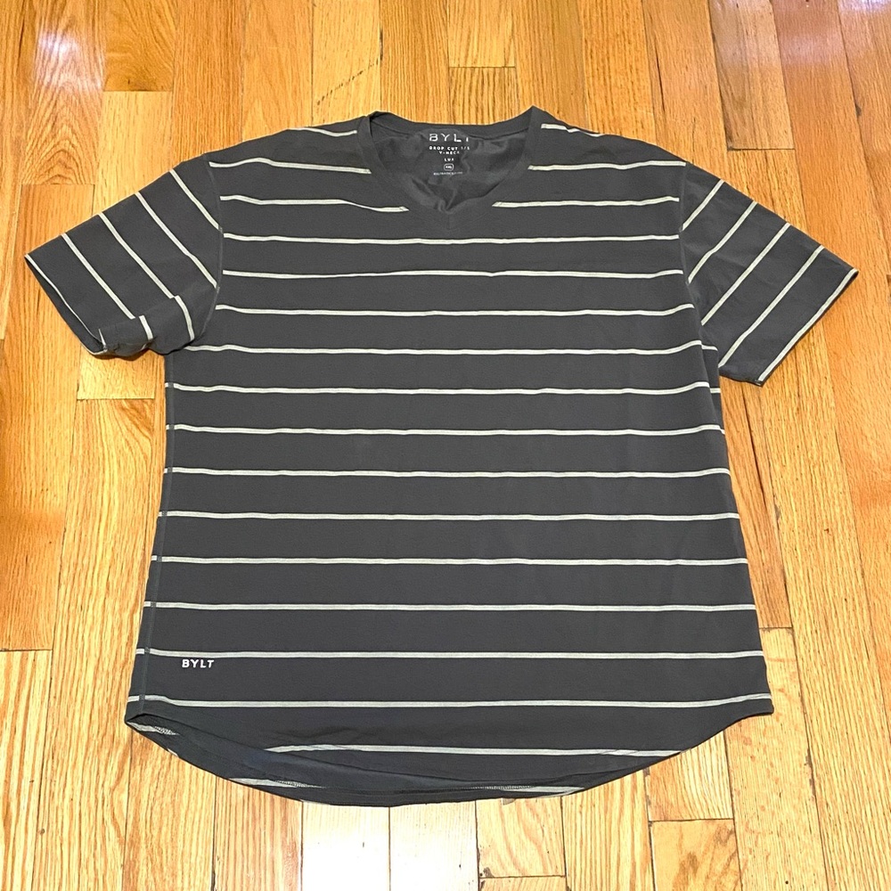 BYLT Drop Cut V Neck Shirt